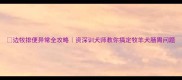 边牧排便异常全攻略资深训犬师教你搞定牧羊犬肠胃问题
