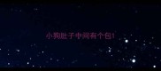 小狗肚子中间有个包