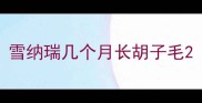 雪纳瑞几个月长胡子毛
