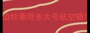 边牧要用多大号航空箱