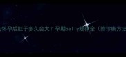 小狗怀孕后肚子多久会大孕期belly规律全附诊断方法
