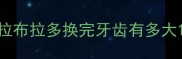 拉布拉多换完牙齿有多大
