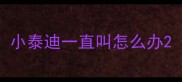 小泰迪一直叫怎么办