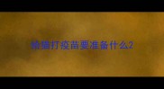 给猫打疫苗要准备什么