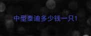 中型泰迪多少钱一只