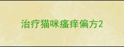 治疗猫咪瘙痒偏方