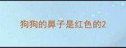 狗狗的鼻子是红色的