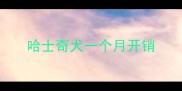哈士奇犬一个月开销