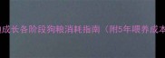 小泰迪成长各阶段狗粮消耗指南附5年喂养成本表