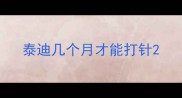 泰迪几个月才能打针