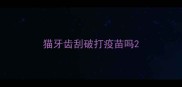 猫牙齿刮破打疫苗吗