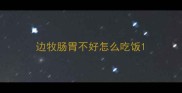 边牧肠胃不好怎么吃饭