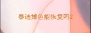 泰迪掉色能恢复吗