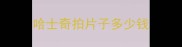 哈士奇拍片子多少钱