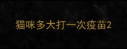猫咪多大打一次疫苗