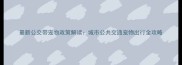 最新公交带宠物政策解读城市公共交通宠物出行全攻略