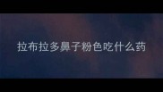 拉布拉多鼻子粉色吃什么药