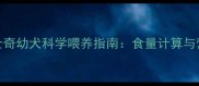 3个月大哈士奇幼犬科学喂养指南食量计算与营养配比全