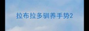 拉布拉多驯养手势