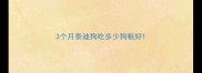 3个月泰迪狗吃多少狗粮好