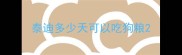 泰迪多少天可以吃狗粮