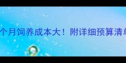 萨摩耶犬一个月饲养成本大附详细预算清单和省钱攻略