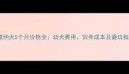罗威纳犬5个月价格全幼犬费用饲养成本及避坑指南