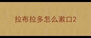 拉布拉多怎么漱口