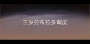三岁拉布拉多调皮