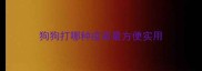狗狗打哪种疫苗最方便实用