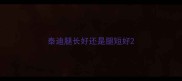 泰迪腿长好还是腿短好