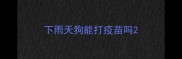下雨天狗能打疫苗吗