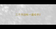 二个月边牧一直咬手