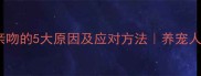 狗狗拒绝亲吻的5大原因及应对方法养宠人必看指南