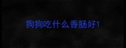 狗狗吃什么香肠好