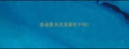 泰迪夏天洗澡要吹干吗