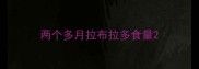 两个多月拉布拉多食量