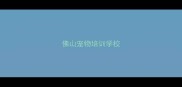 佛山宠物培训学校