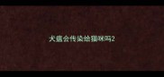 犬瘟会传染给猫咪吗