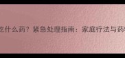 狗狗吐血吃什么药紧急处理指南家庭疗法与药物选择全
