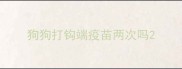 狗狗打钩端疫苗两次吗