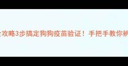 疫苗真伪查询全攻略3步搞定狗狗疫苗验证手把手教你辨别真假疫苗记录