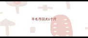 平毛寻回犬6个月