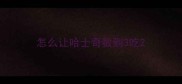 怎么让哈士奇数到3吃