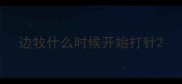 边牧什么时候开始打针