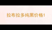拉布拉多纯黑价格